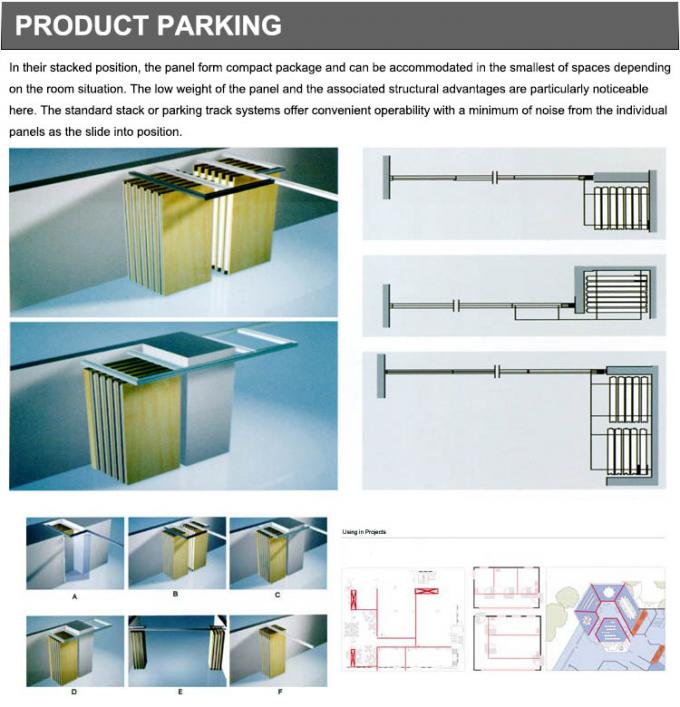 Collapsable Folding Movable Partition Walls In Function Room Modernized Decoration Style 1