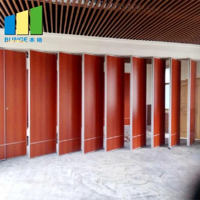 Collapsible Foldable Soundproof Flexible Moving Sliding Door Partition Walls For Wedding Hall 0