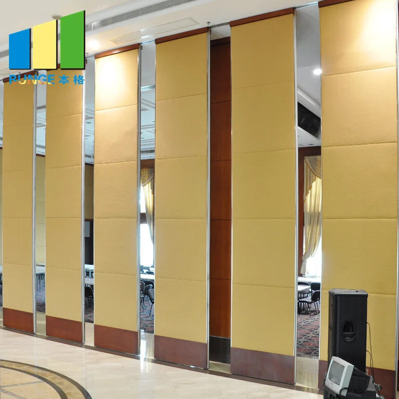 Collapsible Soundproof Moveable Wall Flexible Moving Folding Door Partition For Wedding Hall