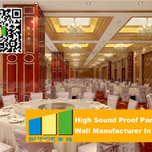 Collapsing Aluminium Movable Partition Walls , Restaurant Portable Partition Walls