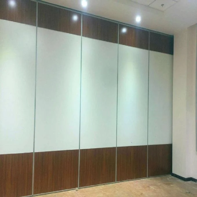 Collapsing Fabric Leather Sliding Folding Partition Walls For Conference Center 1