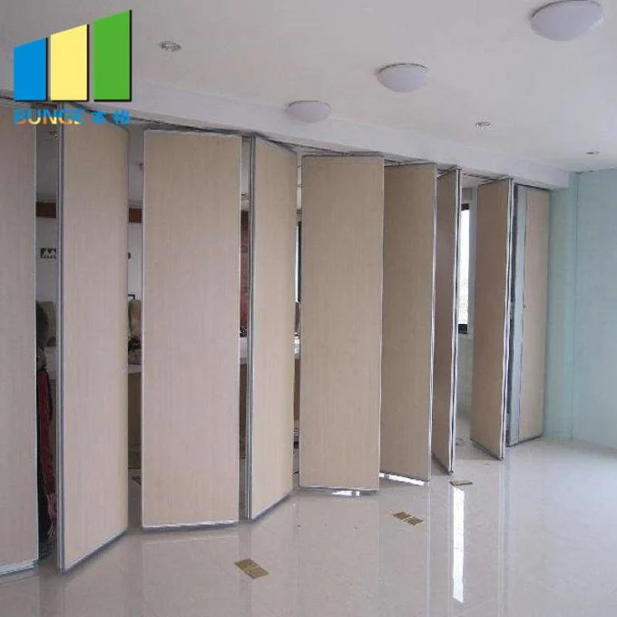 Collapsing Hotel Restaurant Movable Folding Wood Partition Walls In Sri Lanka 0