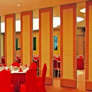 Commercial Decorative Interior Hotel Acoustic Room Dividers Melamine Surface