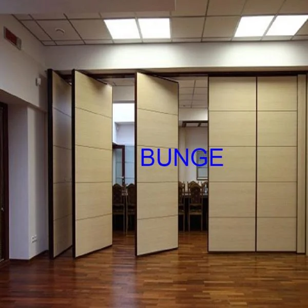 Commercial Folding Partition Doors Melamine Board Movable Wall Partitions For Office 0