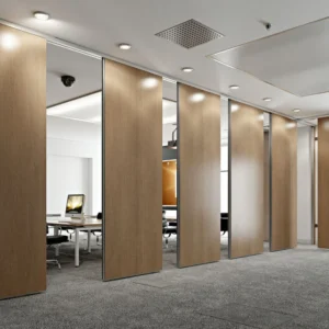 Commercial Furniture Accordion Foldable Partition Wall 1230mm Panel Width