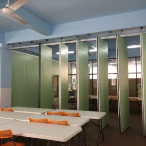 Commercial Furniture Aluminium Profile Foldable Partition Wall Retractable And Flexible