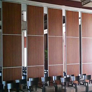 Commercial Furniture Folding Acoustic Sliding Partition Walls 85mm Thickness