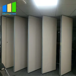 Commercial Furniture Folding MDF Acoustic Room Dividers Partition For Restaurant