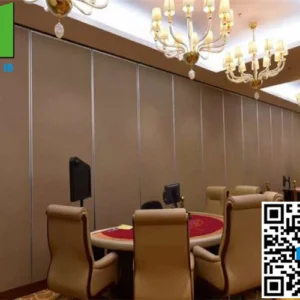 Commercial Laminate Sliding Partition Walls Aluminum Acoustic Movable
