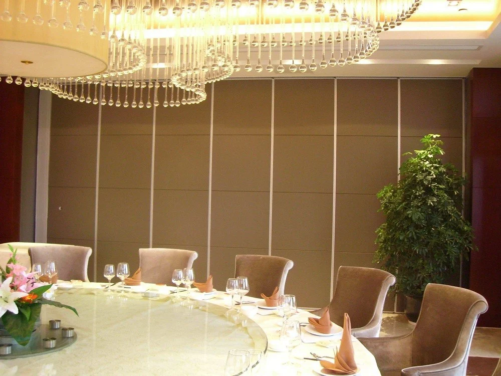 Commercial Mdf Board Hanging System Movable Room Dividers With Aluminium Track Wheels