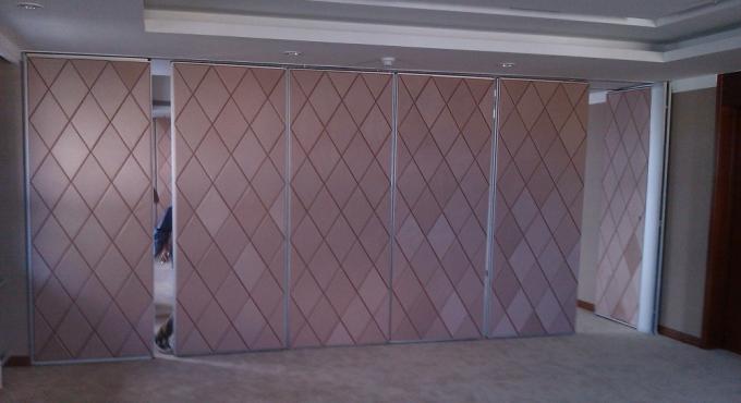 Commercial Mdf Board Hanging System Movable Room Dividers With Aluminium Track Wheels 1