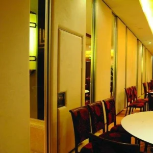 Commercial Mdf Board Hanging System Movable Room Dividers With Aluminium Track Wheels