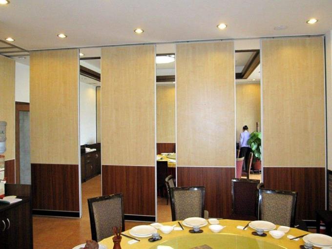 Commercial Mdf Board Hanging System Movable Room Dividers With Aluminium Track Wheels 0