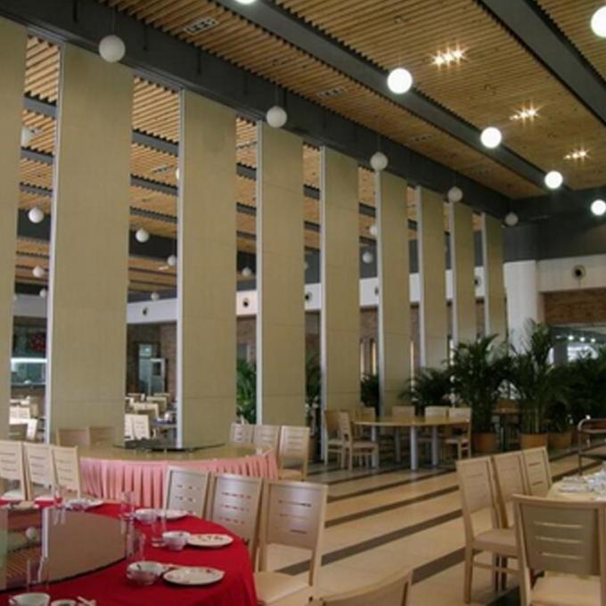 Commercial Restaurant Furniture Custom Design Folding Room Dividers Movable Partition Wall 0