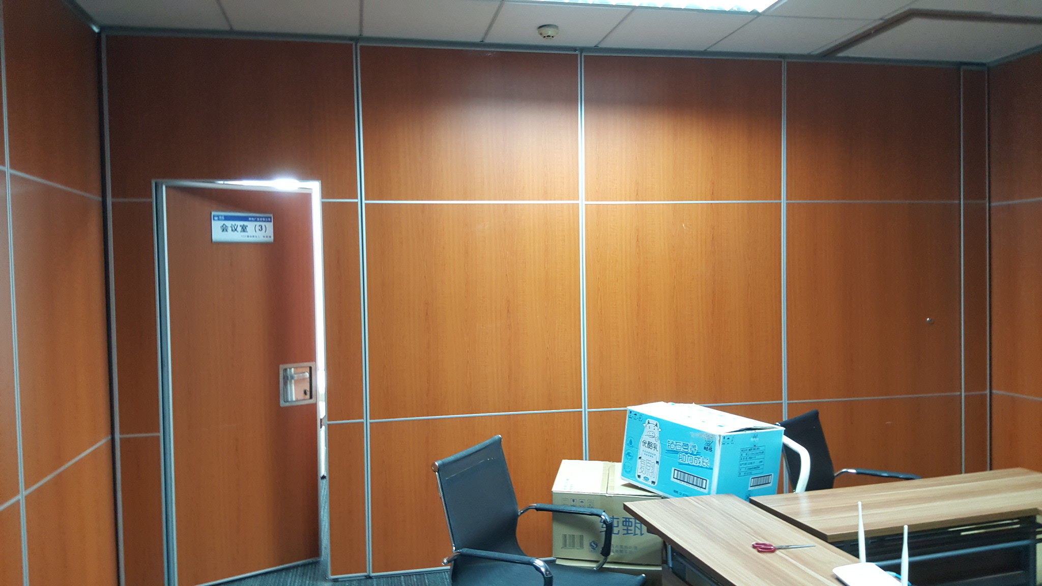 Commercial Sliding Modular Assemble Sound proof Partition Wall For Office Room