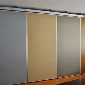Commercial Sliding Partition Walls / 65mm Thickness Folding Room Dividers