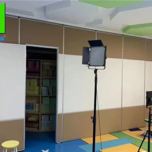 Commercial Sound Absorbing Folding Partition Door With Pass Door