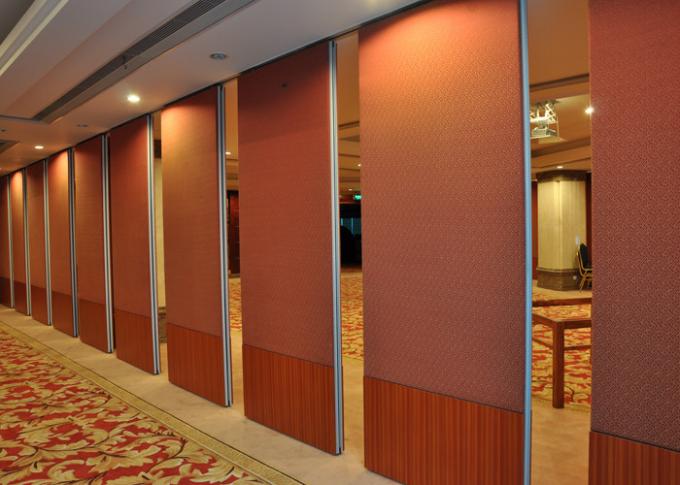 Commercial Sound Proof Partitions / Wooden Sliding Wall Partition Door Japanese Room Divider 0