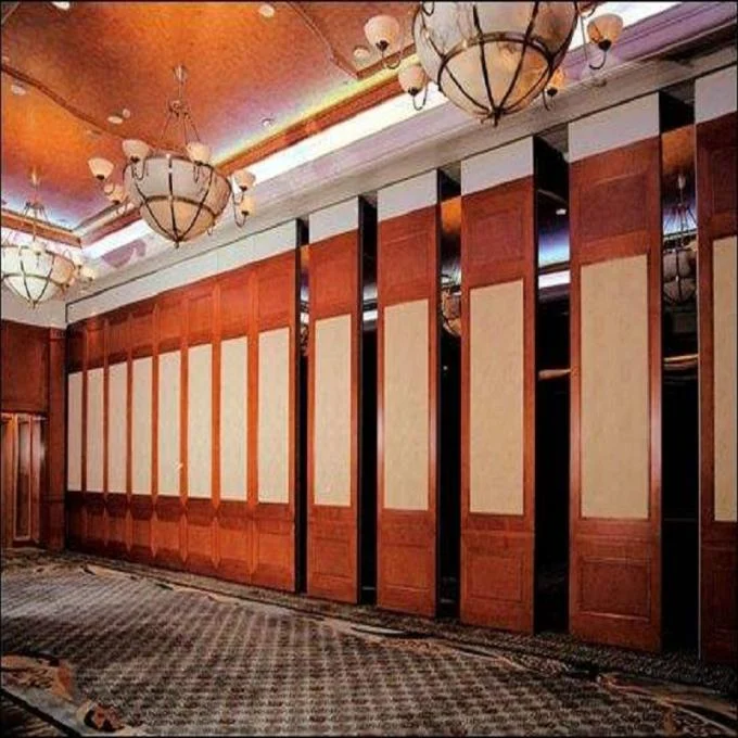 Commercial Wooden Aluminum Acoustic Room Dividers / Office Folding Panel Partitions 2