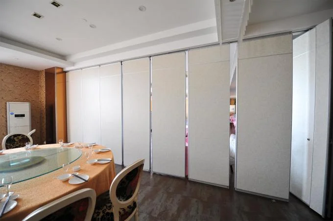 Commercial Wooden Aluminum Acoustic Room Dividers / Office Folding Panel Partitions 1