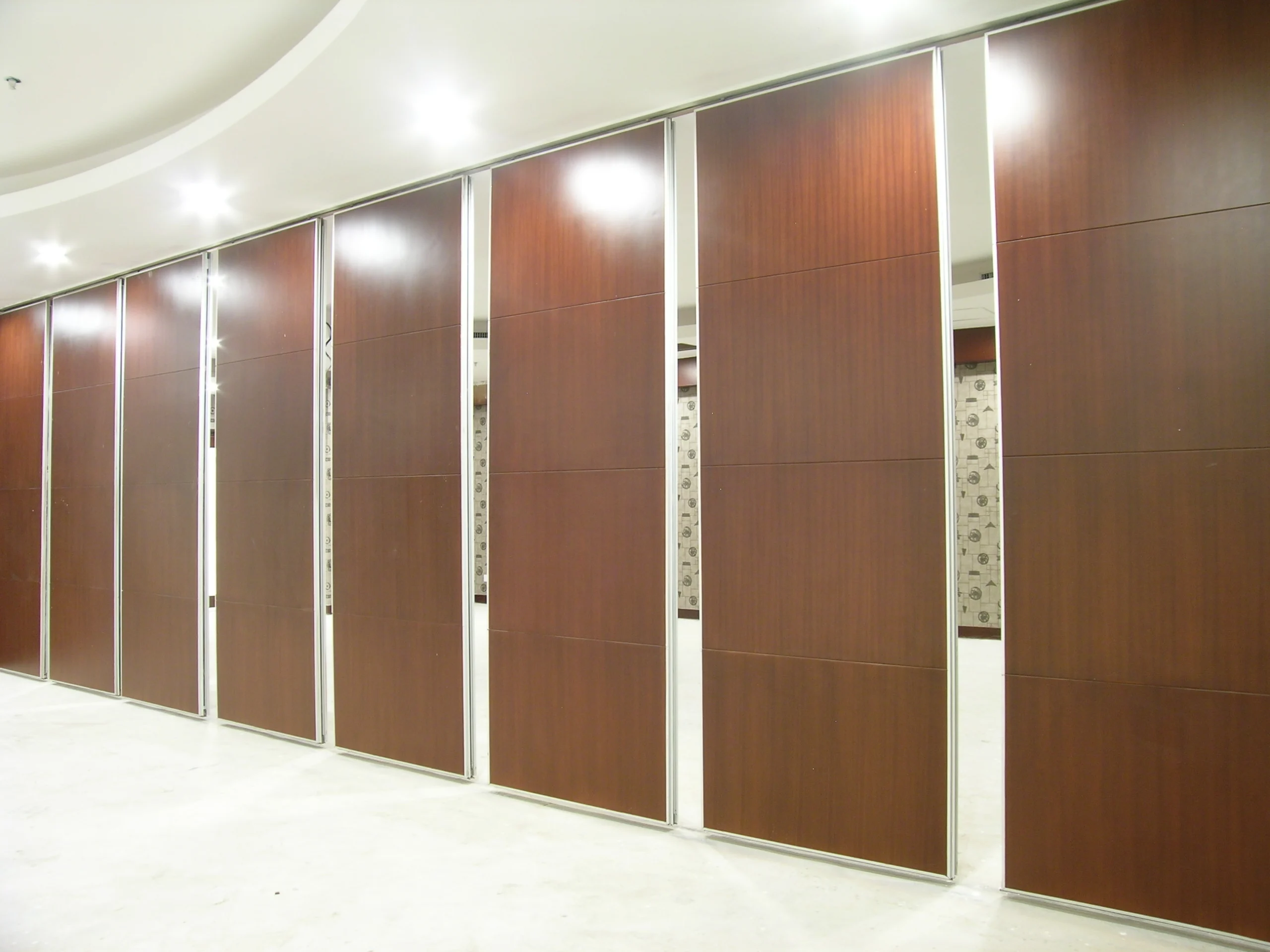 Commercial Wooden Aluminum Acoustic Room Dividers / Office Folding Panel Partitions