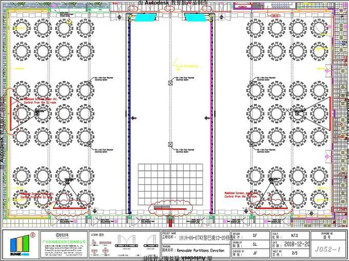 Conference Hall Folding Sliding Movable Door Partitions Banquet Acoustic Folding Room Partitions 0