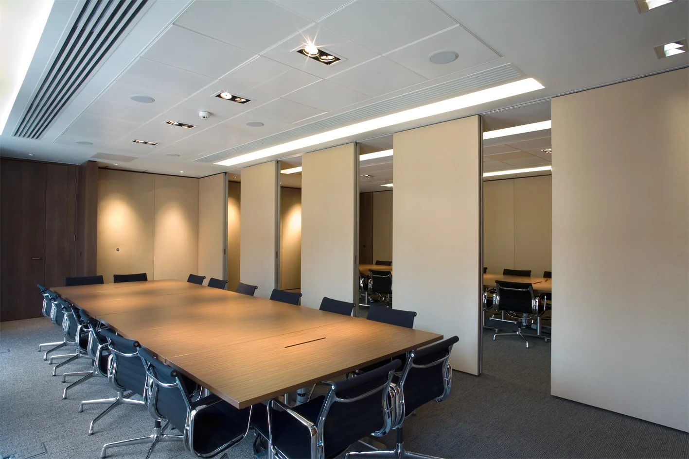 Conference Hall Movable Partition Walls , Decorative Sound Proof Sliding Room Dividers