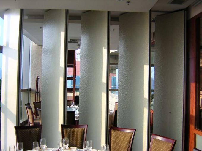 Conference Hall Movable Partition Walls , Sliding Door Roller Interior Sound Proof Wall Dividers 1