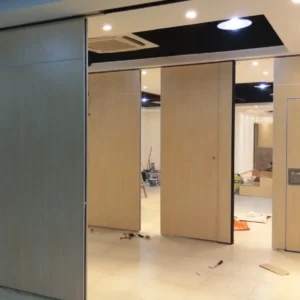 Conference Room Folding Operable Partition Walls Aluminum Hanging Suspension System