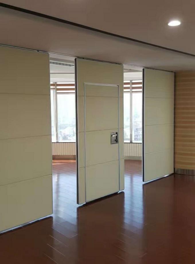 Conference Room Movable Partition Walls , 65 mm Sliding Door Roller Soundproof Room Dividers 0