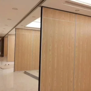 Conference Room Movable Partition Walls , 65 mm Sliding Door Roller Soundproof Room Dividers