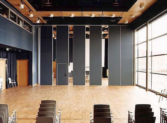 Conference Room Movable Partition Walls , Aluminium Commercial Acoustic Room Dividers 0