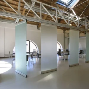 Conference Room Portable Tempered Sliding Glass Partition Walls