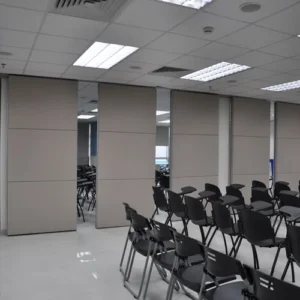 Conference Room Sliding Folding Partitions Movable Walls For Art Gallery