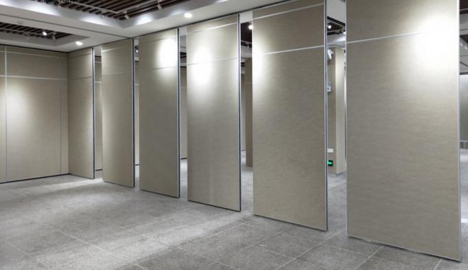 Conference Room Sliding Partition Wall With Aluminum Frame / Acoustic Room Divider 0