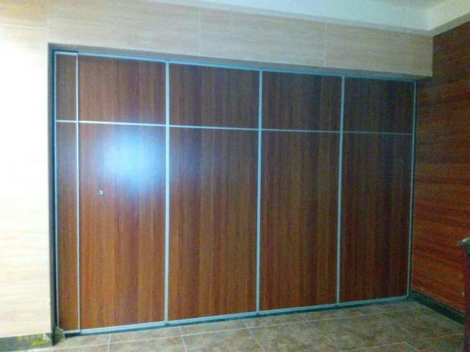 Conference Room Sound Insulation MDF Folding Movable Acoustic Partition Walls 0