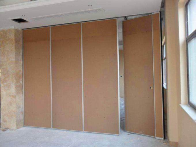 Conference Room Sound Proof Operable Partition Walls With MDF + Aluminum Material 0