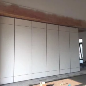 Conference Rooom Sliding Partition Walls Sound Proof Materials No Need Floor Track