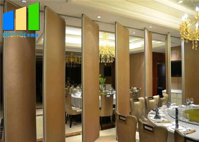 Convention Center Acoustic Wood Surfaced Movable Wall Partition System 0
