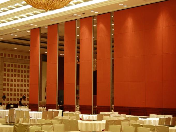 Custom Hotel Movable Floor to Ceiling Partition Wall With Sliding Aluminium Track 0