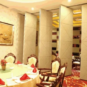 Custom Movable Partition Walls System With Aluminium Frame Sliding Track Roller