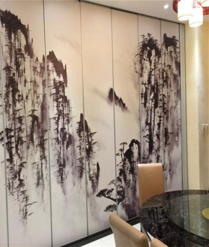 Custom Movable Partition Walls System With Aluminium Frame Sliding Track Roller 0