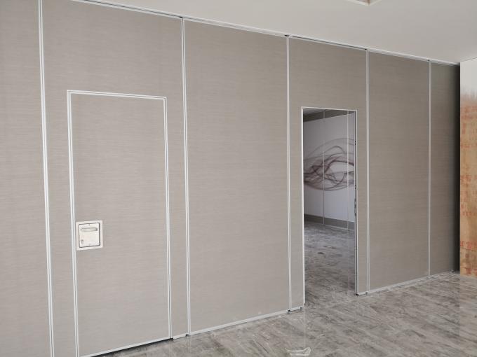 Custom Movable Sound Proof Walls For Dancing Room , Sliding Aluminium Track Operable Wall Systems 0