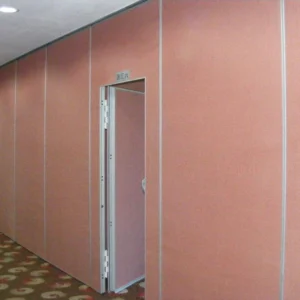 Customized BUNGE Interior Wood Folding Partition Walls 85mm Thickness