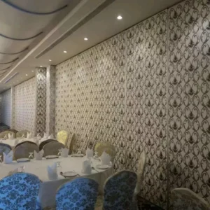 Customized BUNGE Interior Wood Folding Partition Walls 85mm Thickness