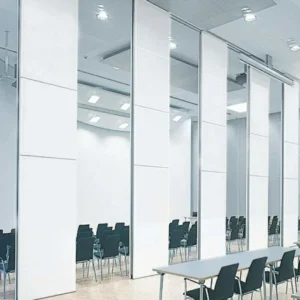 Customized fabric or leather Finishing Voice Insulation Folding Partition Walls for Office