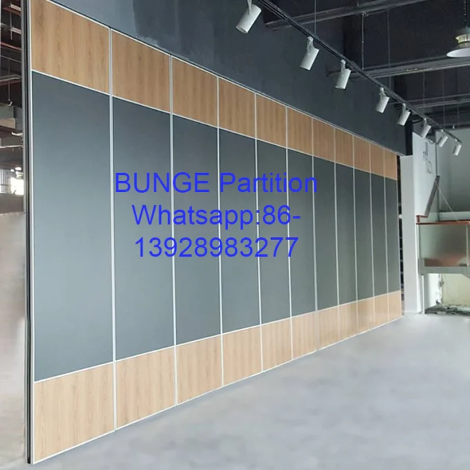 Customized Foldable Operable Acoustic Partition Walls with Aluminum Frame 0