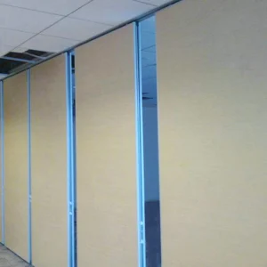 Customized Height 65 mm Interior Wood MDF Finished Sound Absorption Folding Partition Wall