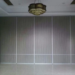 Customized Hotel Acoustic Room Dividers With Ceiling Track Heat Insulation