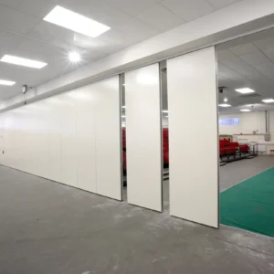Customized Hotel Hanging System Mobile Room Divider With Wheels And Tracks